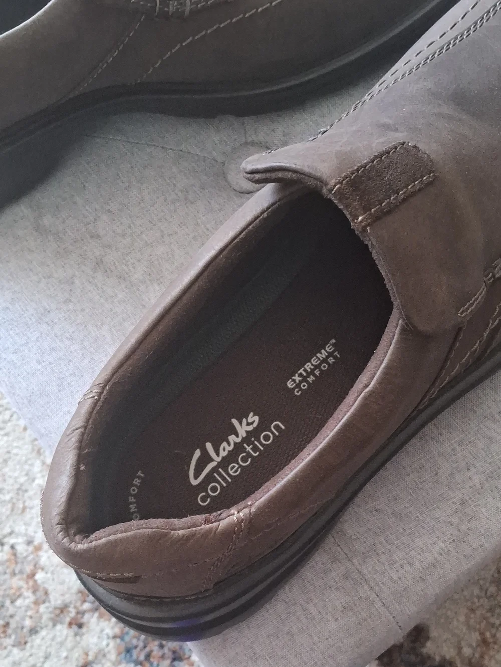 Clarks Men's Brown Slip-On Comfort Loafers